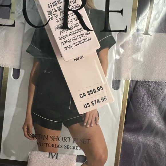 Victoria's Secret Lavender Satin Pajama Set - Picture 4 of 4